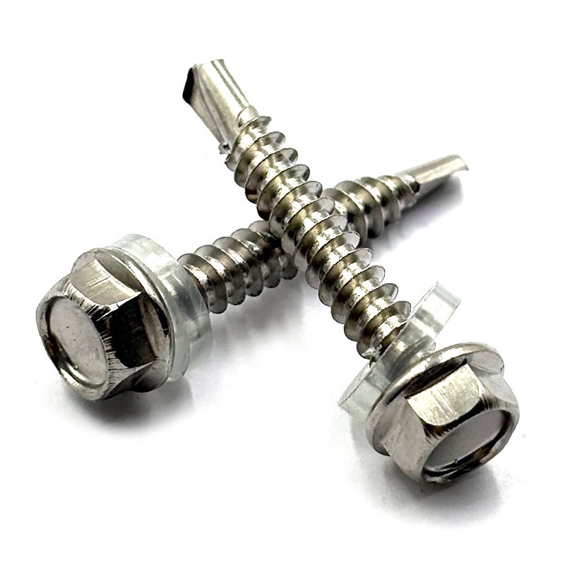 Stainless Steel Hex Head Self Drilling Screw - Sharp Drilling Point, Perfect for Metal and Wood Applications
