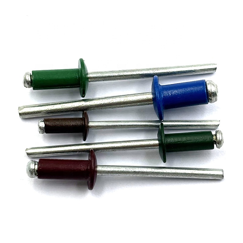 Top Quality Factory Direct Supply Pop Rivets Colored Aluminum Painted Rivets with Aluminum Dome Head China