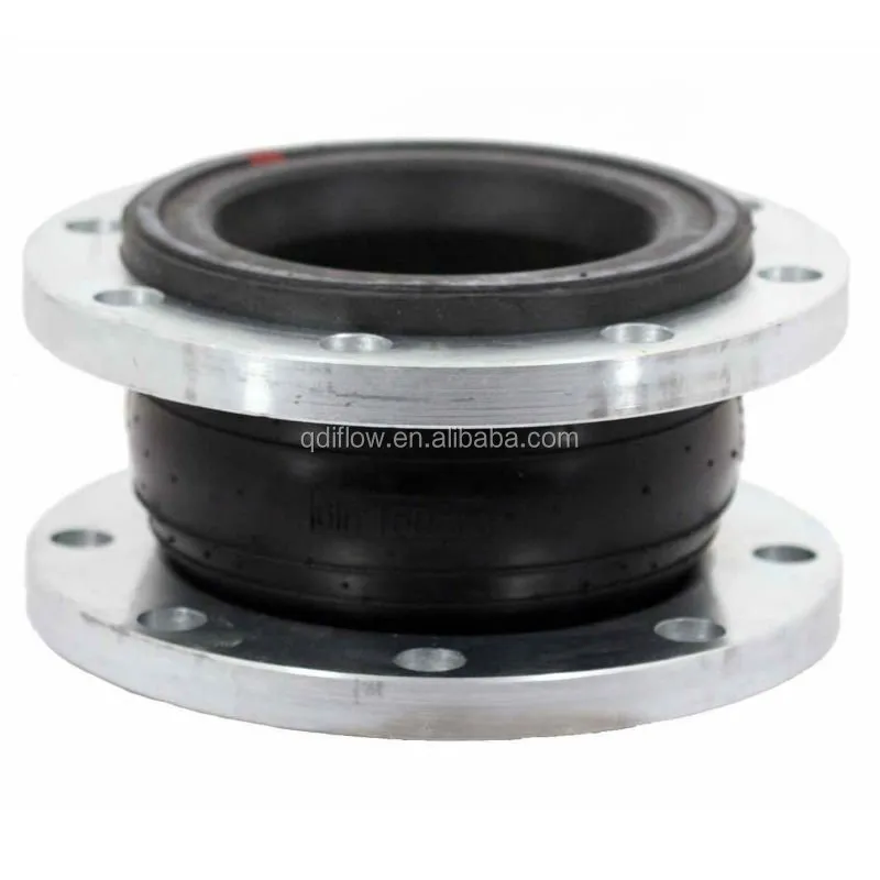 Flanged Elastic Rubber Expansion Joint Single Sphere joint+EPDM Rubber+10mm