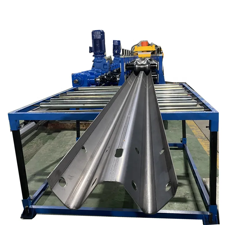 Two Waves Road Barrier Highway Express Guardrail Fence Crash Rolling Forming Machinery