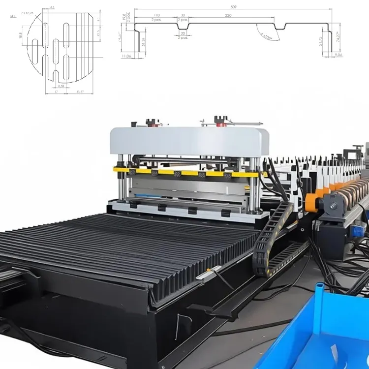 High-quality Highway Sound Barrier Panel Rolling Forming Machine 12 m/min+ZTRFM+45KW
