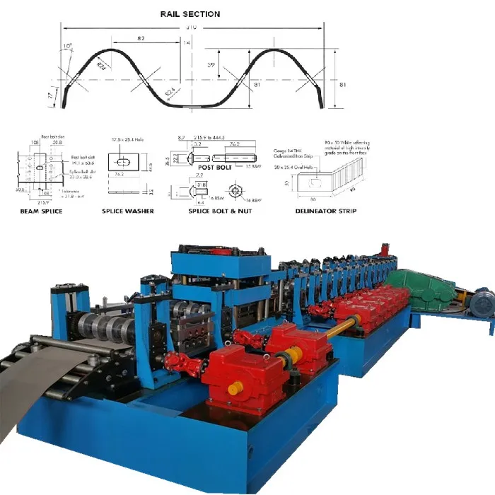 New Design Highway Guardrail Machine Customized Roll Forming Machine